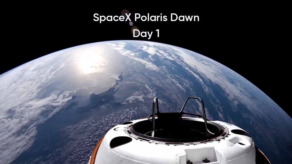 SpaceX Polaris Dawn Mission Day 1 Updates