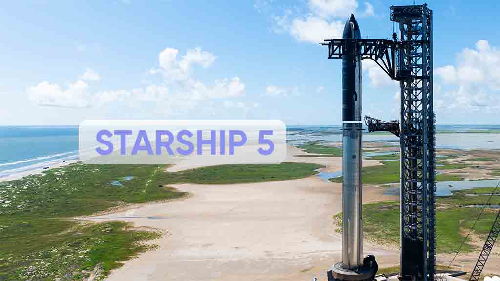 SpaceX Starship 5 Stacked