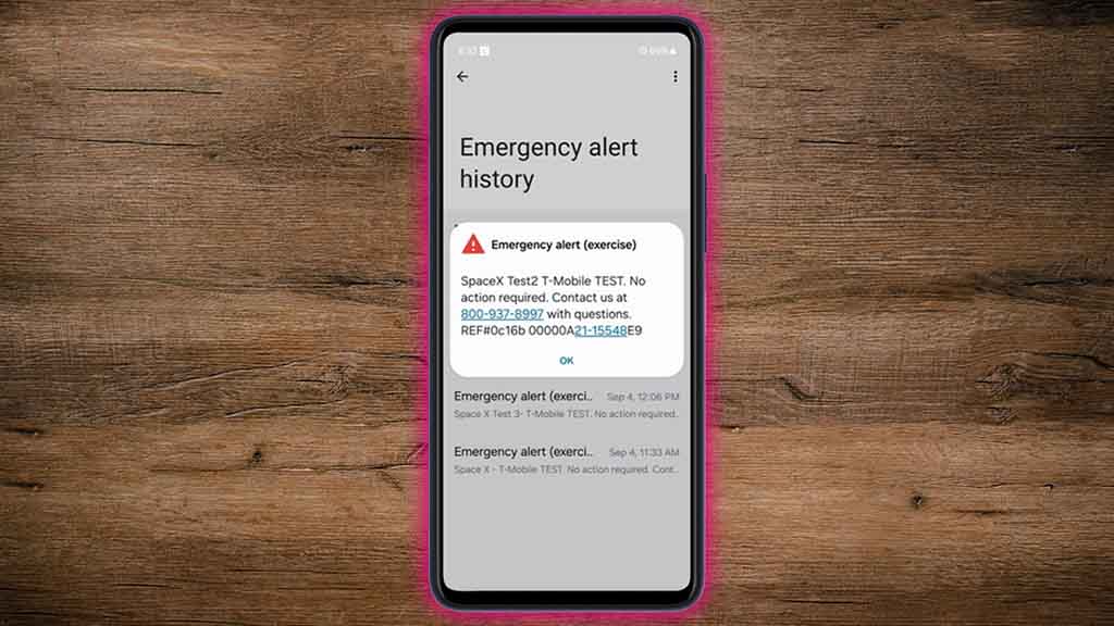 T-Mobile Starlink emergency alert