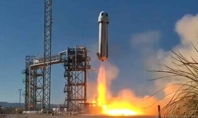 Blue Origin New Shepard Lifting Off