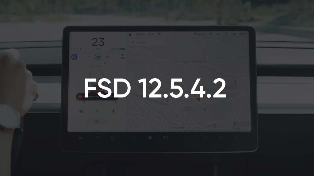 Tesla FSD 12.5.4.2