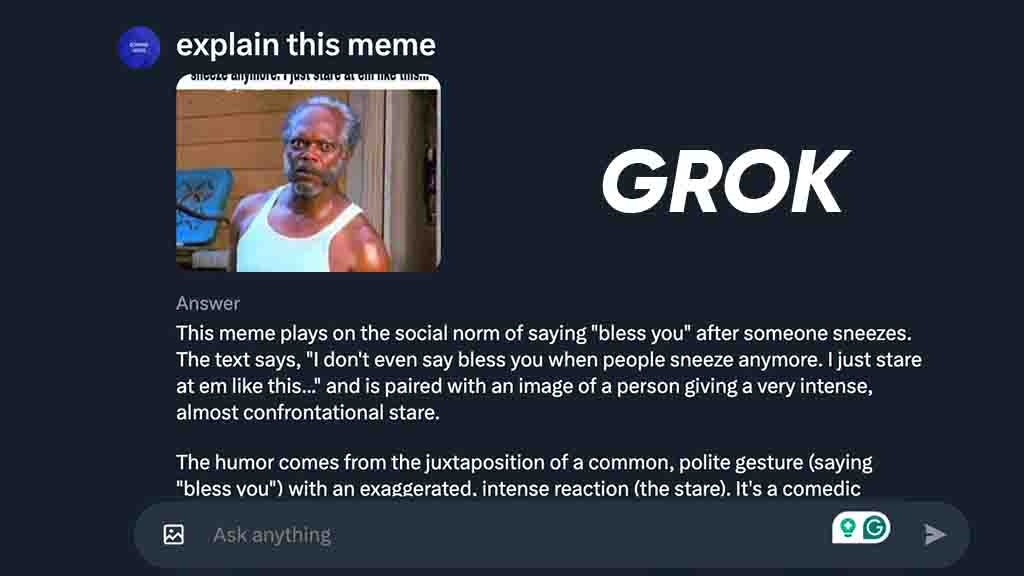 Grok Explaining Meme