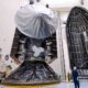 Europa Clipper spacecraft encapsulated inside SpaceX Falcon Heavy's payload fairing