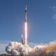 SpaceX Falcon 9 rocket lifting off NROL-167 mission from Space Launch Complex-4 East at Vandenberg Space Force Base in California