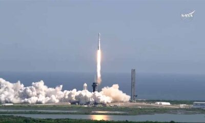 SpaceX Falcon Heavy Lifting Off with Europa Clipper Mission