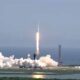 SpaceX Falcon Heavy Lifting Off with Europa Clipper Mission