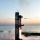 Launch Tower at Boca Chica Starbase Facility catched Starship 5 Booster after final burn