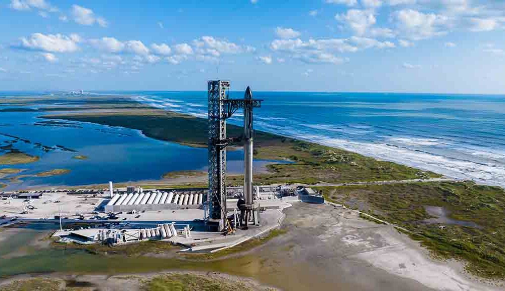 SpaceX Starship Full Stack at Boca Chica Starbase