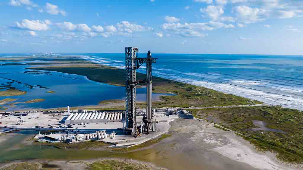 SpaceX Starship Full Stack at Boca Chica Starbase