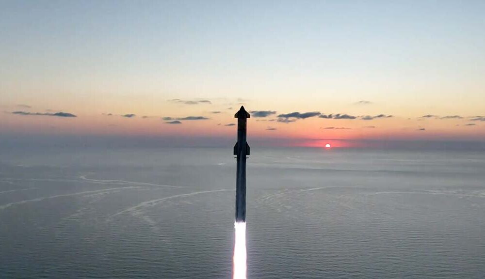 SpaceX Starship 5 Liftoff from Boca Chica Starbase Texas