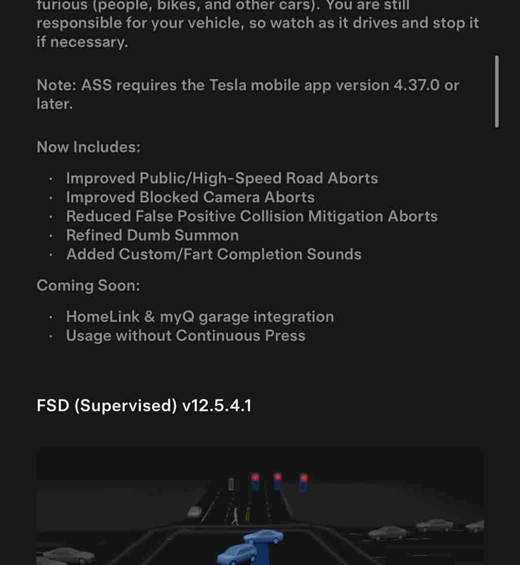 Tesla FSD 12.5.4.1