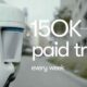 Waymo 150K paid trips