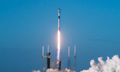 SpaceX Falcon 9 Lifting Off from from Space Launch Complex 40 at Cape Canaveral Space Force Station in Florida