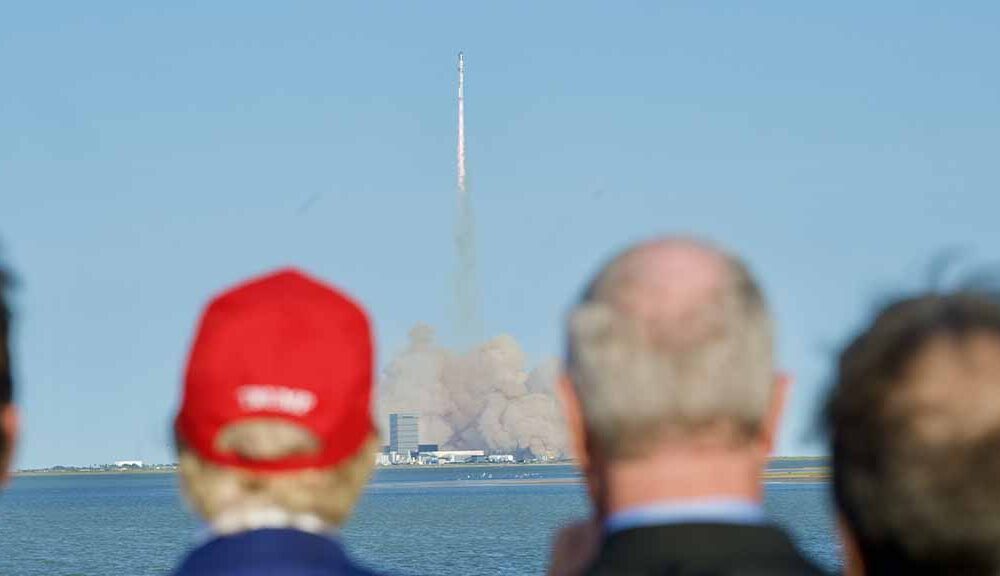 Donald Trump Attends SpaceX Starship 6 Launch