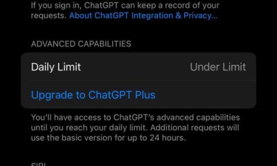 iOS 18.2 ChatGPT Plus Upgrade option