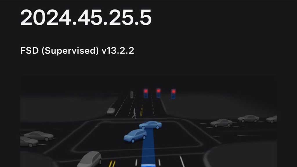 Tesla FSD v13.2.2