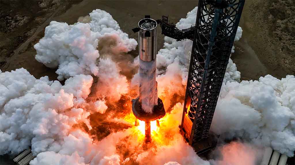 SpaceX Starship Super Heavy Booster Static Fire