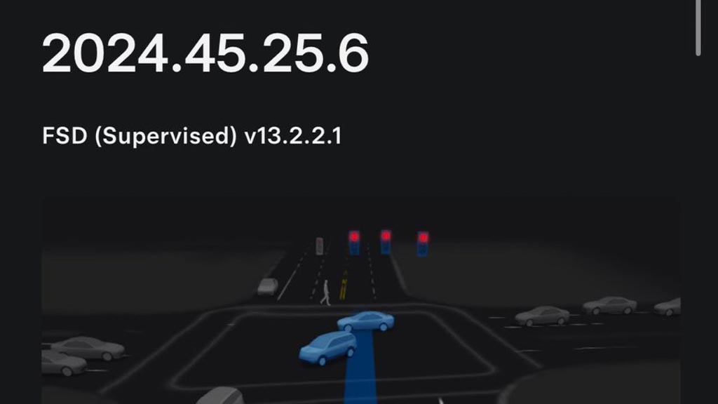 Tesla FSD v13.2.2.1