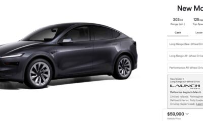 New Tesla Model Y 2025 Listing in the US