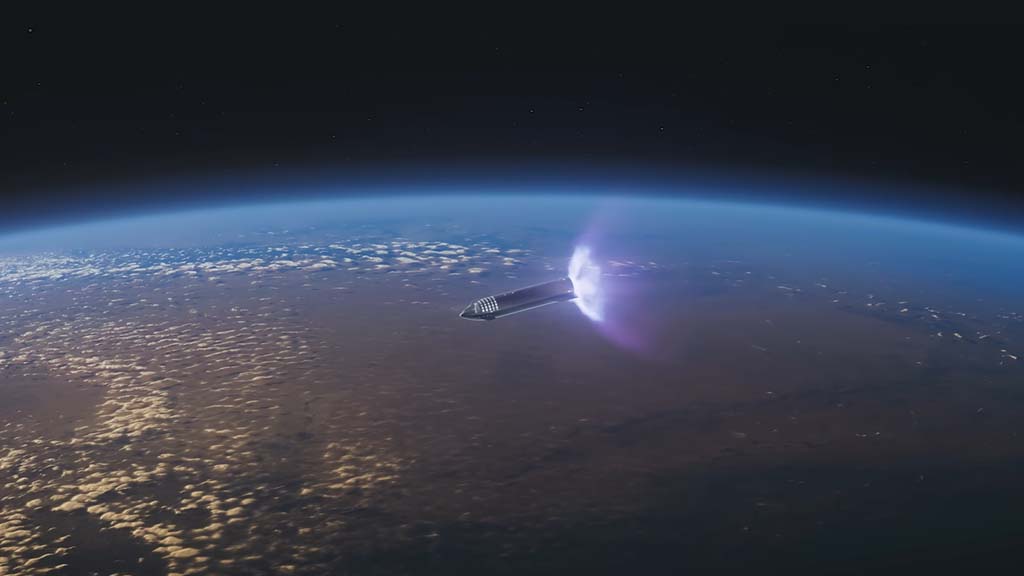 SpaceX Starship in Orbit