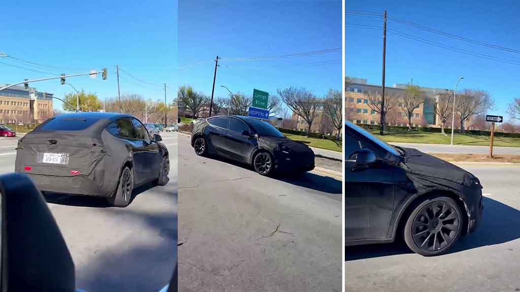 Tesla Model Y Juniper spotted in California with induction wheels