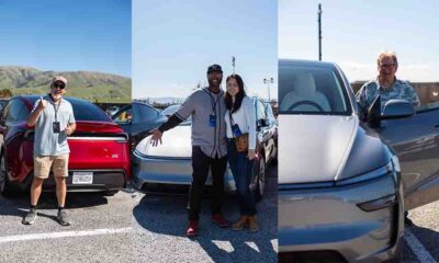 Customers taking delivery of their new Tesla Model Y at Giga Texas and Fremont Factory