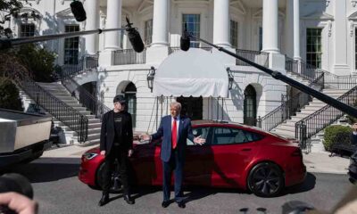 President Donald Trump, Tesla CEO, Elon Musk and Model S